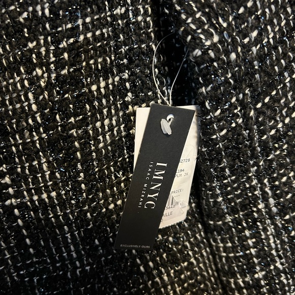 Isaac Mizrahi Women’s Black Tweed Jacket Blazer Size 10 - Picture 4 of 7